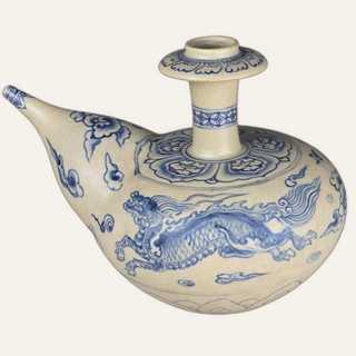 Rare Chu Dau Blue and White 'Qilin' Kendi